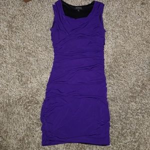 Purple bodycon dress